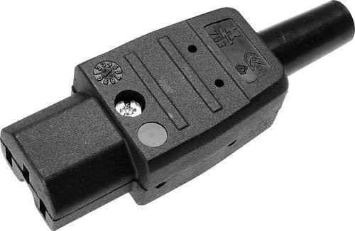 Kaiser Martin 783/sw Warmgeräte-Steckverbinder 783 Buchse, gerade, 2 + PE, 10A, Schwarz - Bild 1