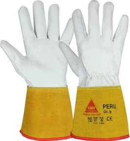 Hase Peru Hitzeschutzhandschuh aus Ziegennappaleder in Weiß Größe 11 - Bild 1