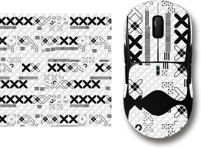 JETTING Anti-Rutsch-Mausaufkleber zum Selbermachen, schweißfestes und verschleißfestes Gaming-Mausgriffband, Multicolor, B x H: 15 x 14,8 cm - Bild 1