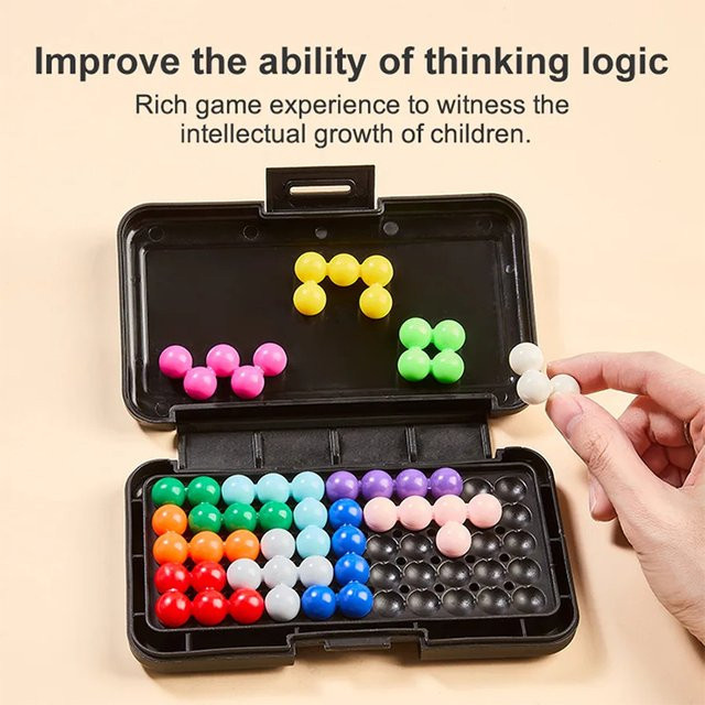 KNYYSECQ 3D Smart Battle Color Pyramid Magic Bead, Perlenspiel, Bunt / Mehrfarbig, ab 3 Jahre - Bild 1