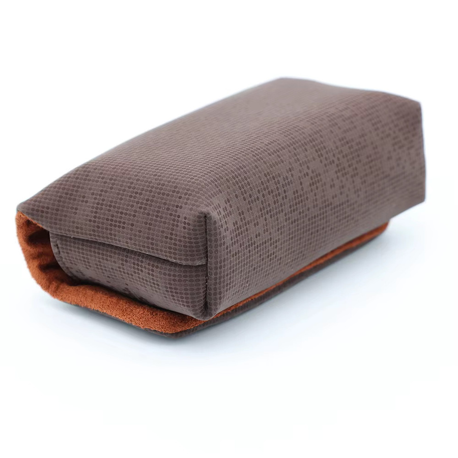SHENGMEIYU Kamera-Aufbewahrungstasche für Sony ZV1, ZVE10 und Canon G7X III, Innenmaß B: 11 cm, T: 7 cm, H: 4 cm, Farben: Rot und Braun - Bild 3