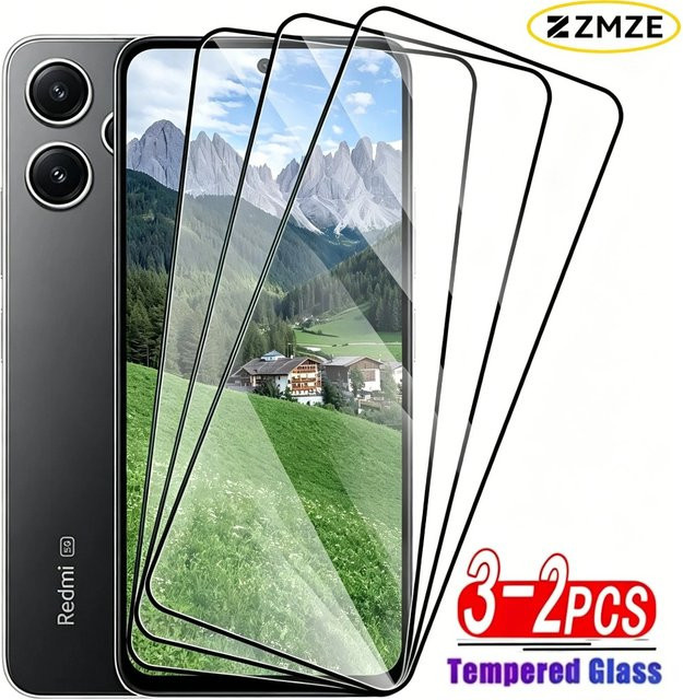 Displayschutz aus gehärtetem Glas für Xiaomi Redmi Note Serie und Redmi 8A 9T 9C 10A 10C 12C transparent - Bild 1