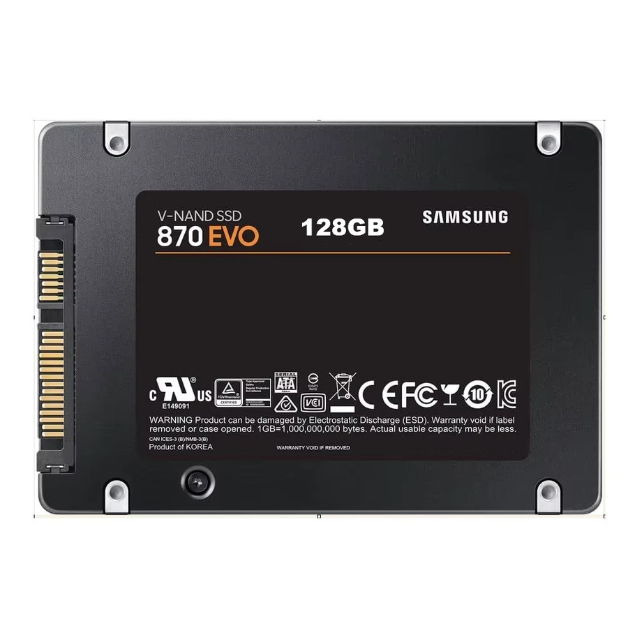Samsung 870 EVO SSD 128GB SATA3 2,5 Zoll Interne Solid-State-Festplatte Schwarz - Bild 3