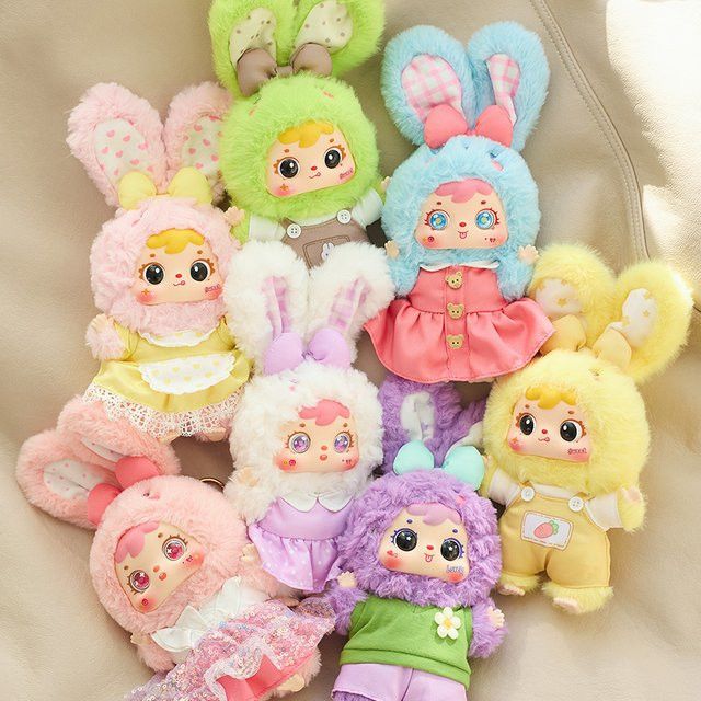 52TOYS Samuel Rainbow Rabbit Baby Series Blind Box, bunte Sammelfigur als Überraschungsspielzeug und Ornament - Bild 1
