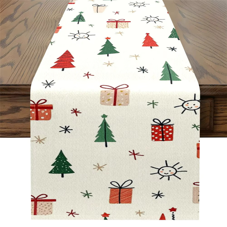 Eleganter Weihnachts-Tischläufer mit Winter-Motiven in Multicolour, Breite: 45 cm, Tiefe: 30 cm, Höhe: 45 cm - Bild 2