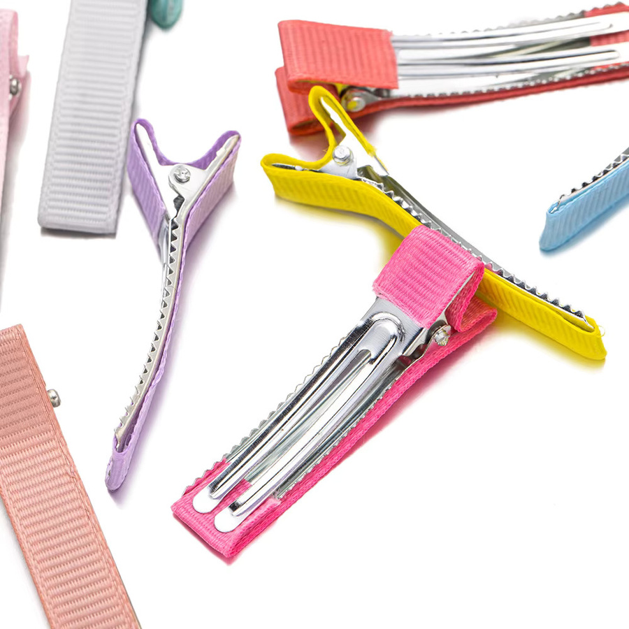 Haar Clips, Mehrfarbig, Flach, Alligator Band, Mädchen, Kinder - Bild 2
