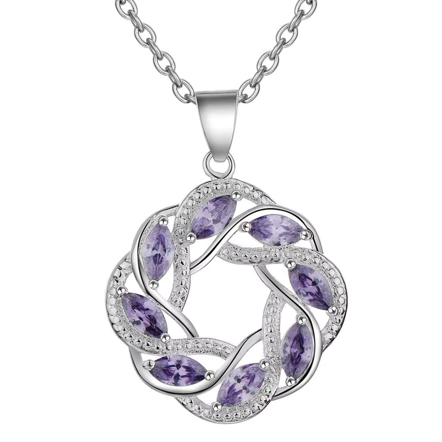 SAY Halskette mit Anhänger, 925 Silber, Zirkonia, Damen - Bild 2