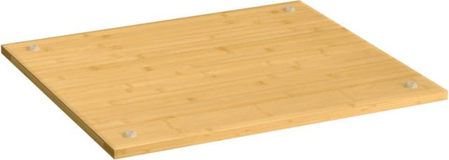 Herdabdeckplatte aus Bambus von VD Home Furnishing in Braun und Beige, B/T/H: 50 x 56 x 1,5 cm - Bild 1