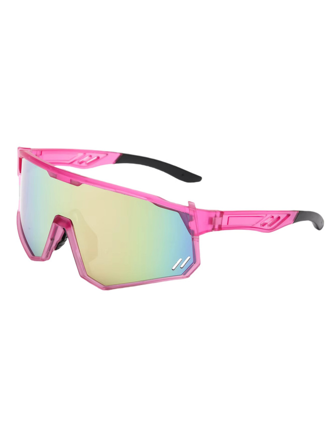 Sharif Sportsonnenbrille, Unisex, Vollrand, Kunststoff, silver, pink - Bild 2