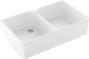 Villeroy & Boch Spülstein Doppelbecken aus Keramik in Weiß, Breite: 90 cm - Bild 1