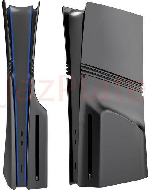 Sony PlayStation 5 Pro Disc Edition Custom Side Panel Shell Ersatz Frontplatte in Schwarz - Bild 1