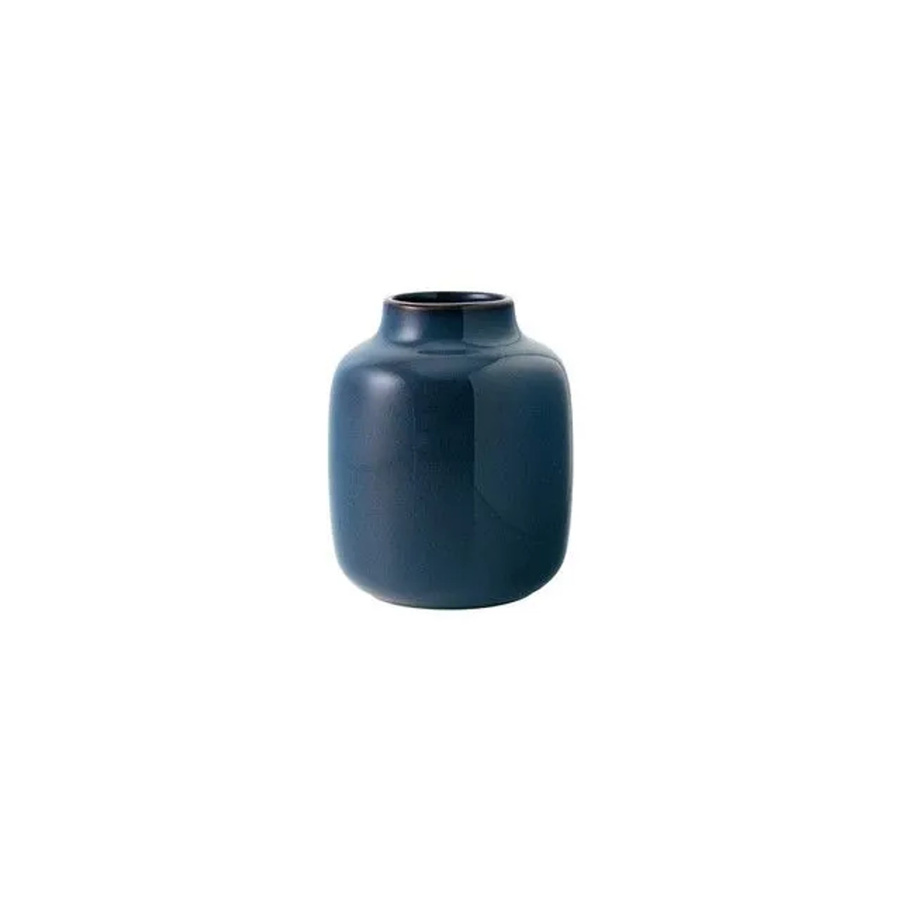Villeroy & Boch like. by Lave Home Vase Shoulder Bleu in Blau, Steingut, Höhe: 15,5 cm - Bild 2