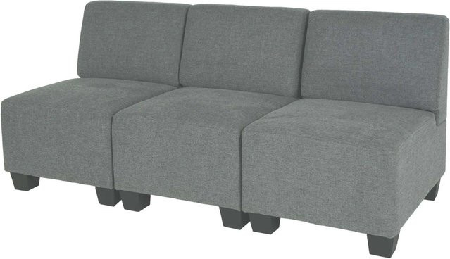 MCW Modular 3-Sitzer Sofa Moncalieri in Grau ohne Armlehnen B: 171 cm, H: 72 cm, T: 76 cm - Bild 1