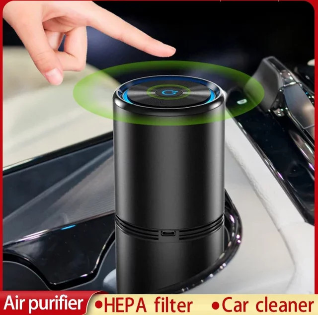 ZAIXIAO Auto Luftreiniger mit Negativ-Ionen-Generator in Schwarz zur Geruchsentfernung von Rauch und Deodorant - Bild 1