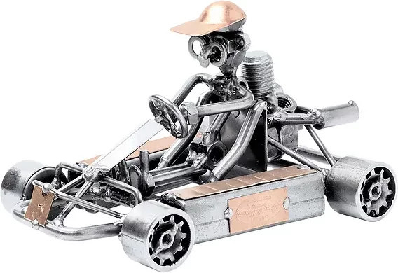 Hinz & Kunst Schraubenmännchen Go Kart oder Kettenfahrzeug, Fahrzeuge - Bild 1