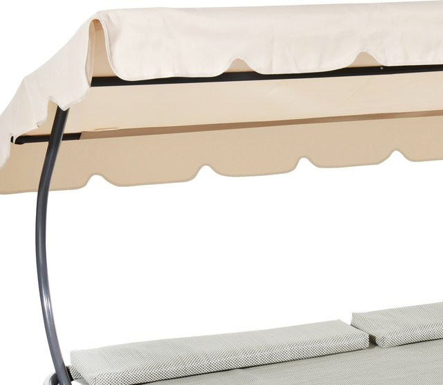 Leco Ersatz Dachtextil für Doppelliege DAS ORIGINAL aus Polyester in Beige - Bild 1