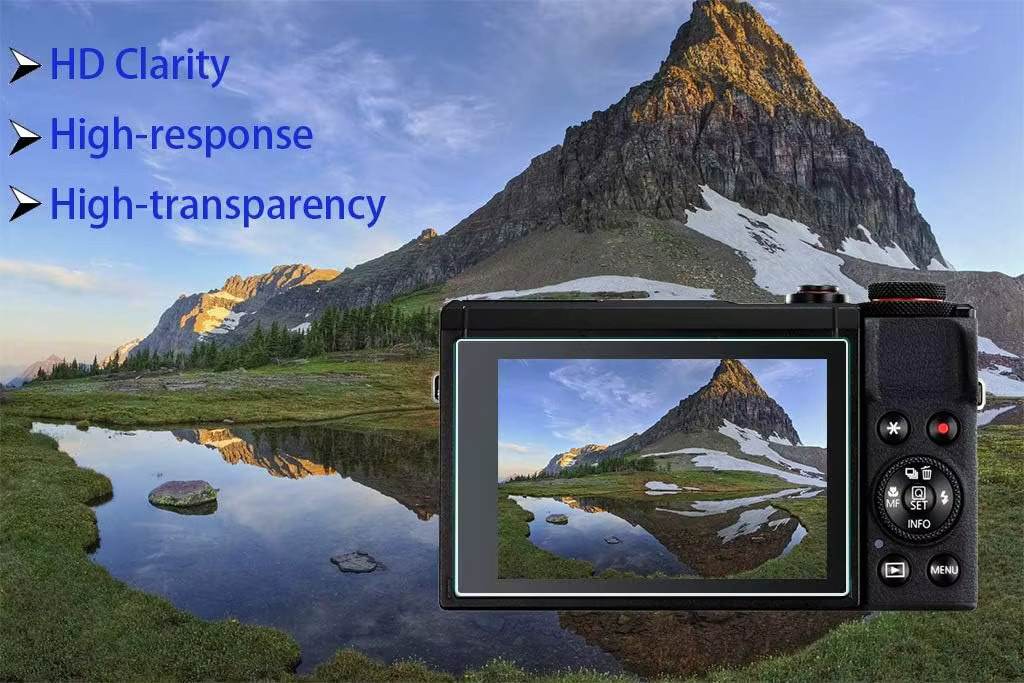 Canon PowerShot SX740 HS Displayschutzfolie aus gehärtetem Glas, 0,3mm HD Schutzfolie, transparent - Bild 3