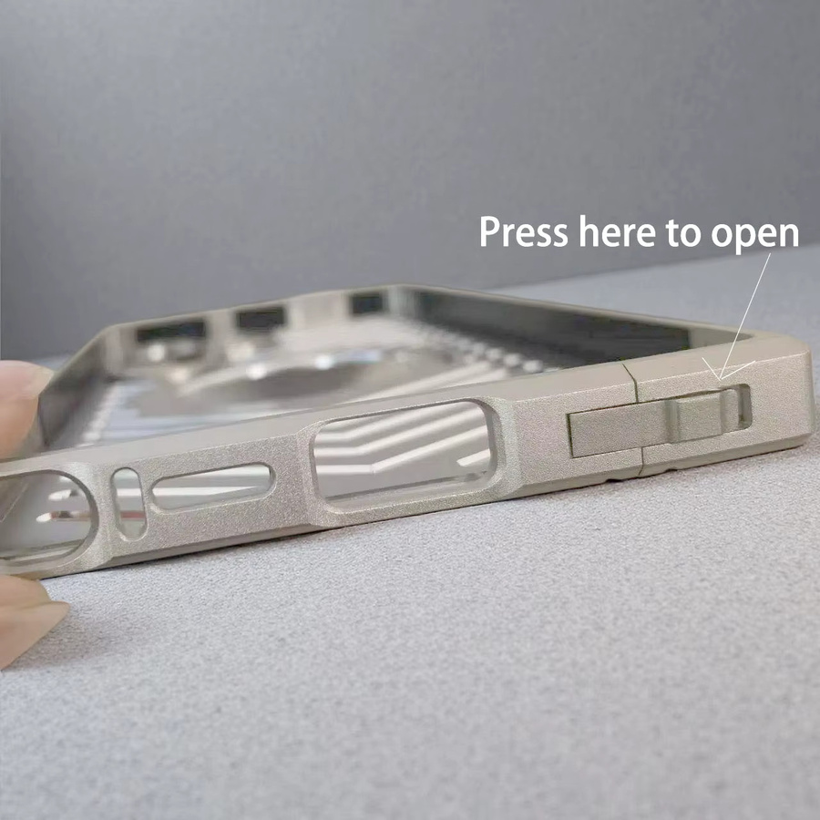 Samsung Galaxy S26 S25 Ultra Schnellkühlende Hülle mit Magnetischem Magsafe-Design und Ultradünner Aluminiumschale in Grau oder Silber - Bild 5