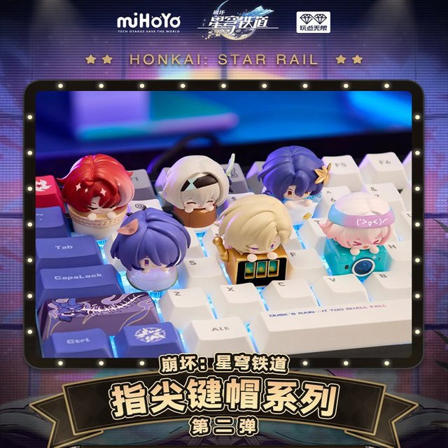 Mihoyo Honkai Star Rail V2 Keycap, Stapelbare Figuren, Blind Box Spielzeug Figur - Bild 1