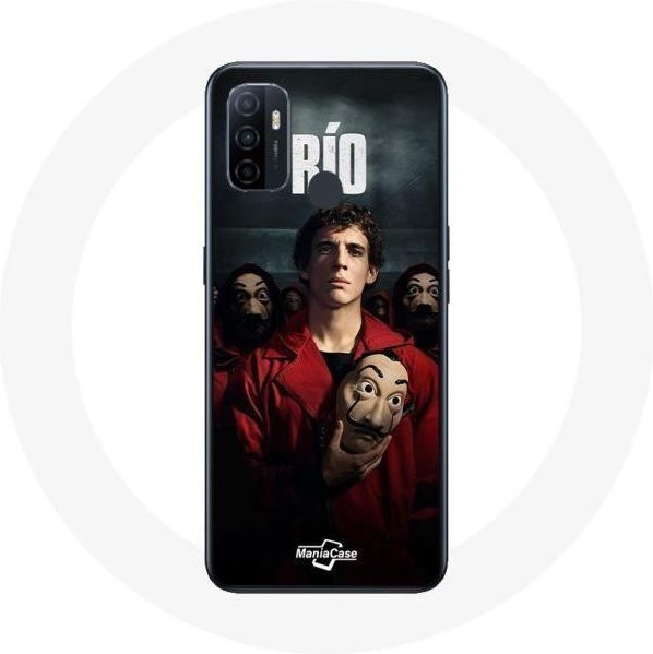 Maniacase Handyhülle für Oppo A53 mit La Casa De Papel Rio Mask Design in Multicolour - Bild 1