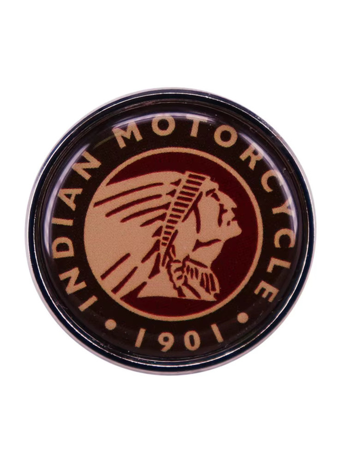 Indian Emblem Pin, Brosche, Emaille, Unisex - Bild 3
