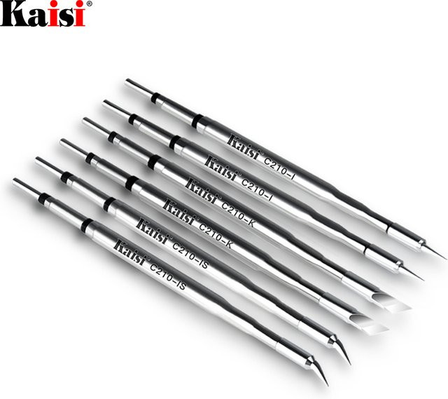 Kaisi Lötspitzen C210 C245 C115 in Silber, kompatibel mit T210 T245 T115 Lötstationen, bleifreier Heizkern - Bild 1