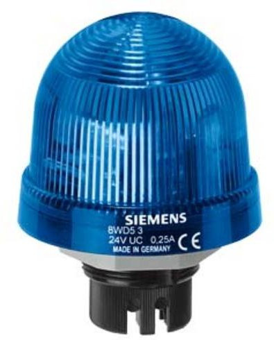 Siemens 8WD5320-5DF Signallampe Blau LED Einbauleuchte Durchmesser: 70 mm, Höhe: 66 mm - Bild 1
