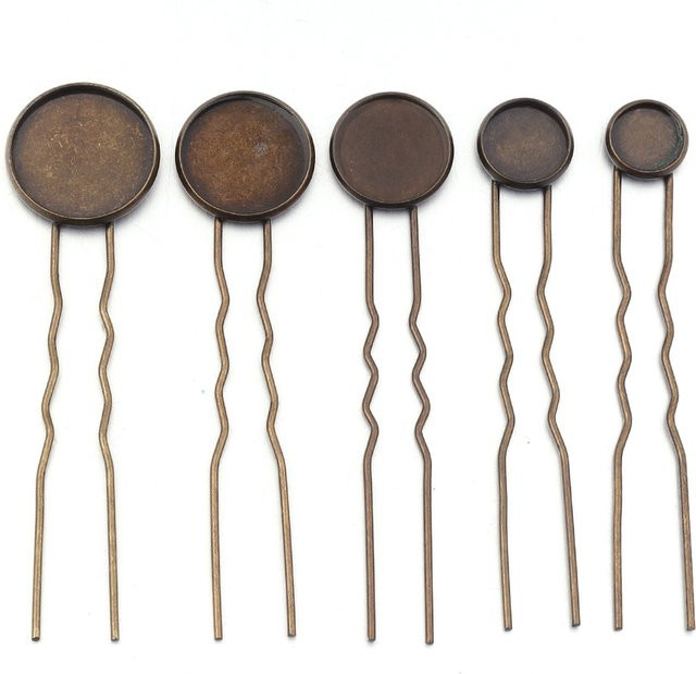 louleur Haarnadel Haar Clips, Antike Bronze, Metall, Unisex - Bild 1