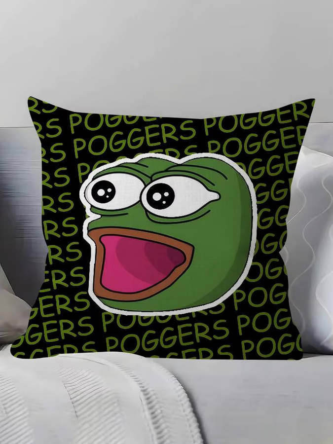 Personalisierter Kissenbezug Pepe der Frosch für das Kinderzimmer, quadratisch, Grün, Breite: 30 cm, Höhe: 30 cm - Bild 6