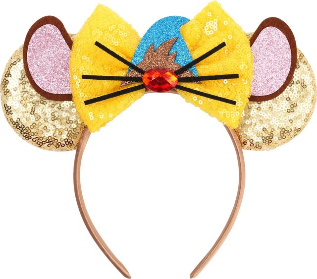 HEROCROSS Mickey Mausohren Stirnband mit Pailletten, Schleife, Kinder - Bild 1