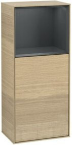 V&B Finion Seitenschrank mit LED-Wandbeleuchtung und Regalfach, links, B: 41,8 cm, H: 93,6 cm - Bild 1