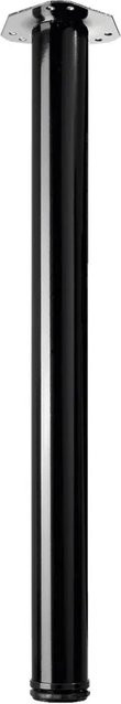 Hettich Tischbein-Set 4-teilig in Schwarz matt, Durchmesser: 6 cm, Höhe: 71 cm - Bild 1