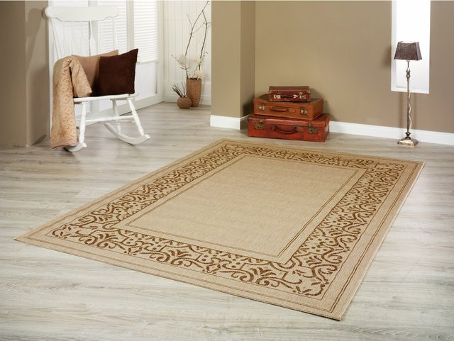 Peyer Syntex Teppich Clara 62441 mit Bordüre in Braun, Beige und Multicolour, B: 200 cm, L: 290 cm - Bild 1
