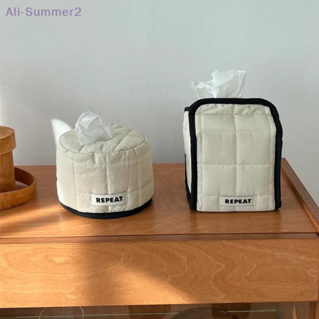 Seidenpapier-Aufbewahrungsbox in Beige für Servietten und Taschentücher - Bild 1