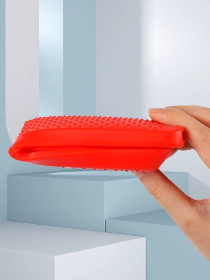 Silikon-Schutzhülle mit Trageband für Haier Smart TV-Fernbedienung HTR-U32 in Blau, stoßfeste Softshell-Hülle - Bild 5