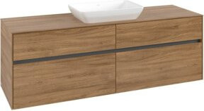 V&B Waschtischunterschrank Collaro in Kansas Oak, B/T/H: 160 x 54,8 x 50 cm, mit mittigem Waschtischanschluss - Bild 1