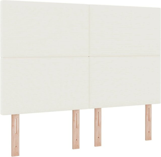 vidaXL LED Kopfteil mit integrierter LED-Beleuchtung in Creme, Breite: 160 cm - Bild 1