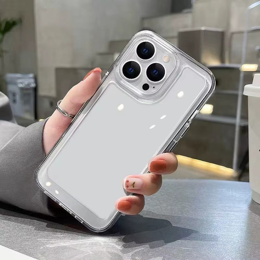 Stoßfeste TPU Handyhülle Air Cover für iPhone 12 bis iPhone 17 Pro Max in Transparent - Bild 3