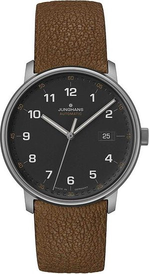 Junghans Armbanduhr Automatik, Titan, 40 mm, Leder, Herren - Bild 1