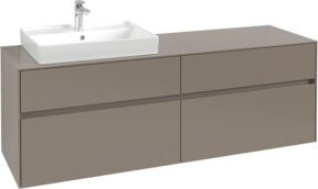 Villeroy & Boch Waschtischunterschrank Collaro in Soft Green, Wandmontage, B/H/T: 160 x 54,8 x 50 cm - Bild 1
