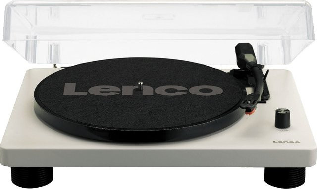 Lenco LS-50GY Plattenspieler in Weiß mit integrierten Lautsprechern und USB-Recording - Bild 1