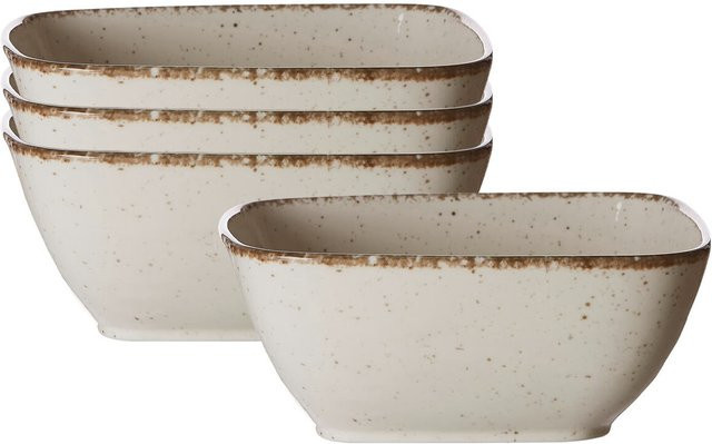 Ritzenhoff & Breker Servierschalen Casa aus Keramik, Beige, 4er Set, Durchmesser: 18 cm - Bild 1
