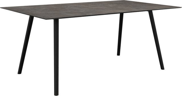 Stern Tisch Interno mit Silverstar 2.0 Stone Platte, Schwarz Matt, B: 180 cm, T: 100 cm - Bild 1