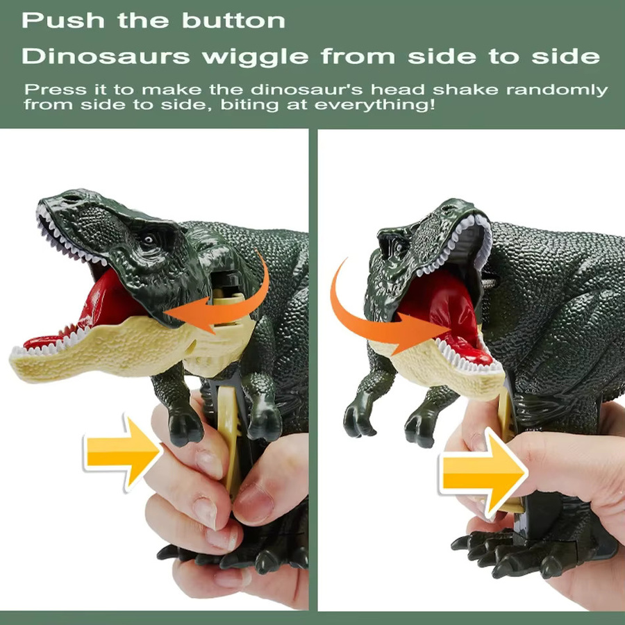 Bandai Dinosaurier Zazaza, Teleskop-Schwing-Dino-Modell, Kunststoff, Grün - Bild 2