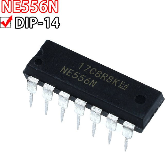 Si Tai&SH NE556N Bipolar Timer Chip IC im DIP14 Format, 10 Stück, Schwarz - Bild 1
