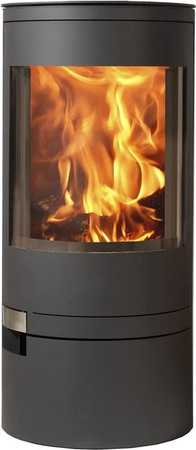 Panadero Kaminofen Akita aus Stahl in Schwarz-Metallic mit 7,4 kW Leistung