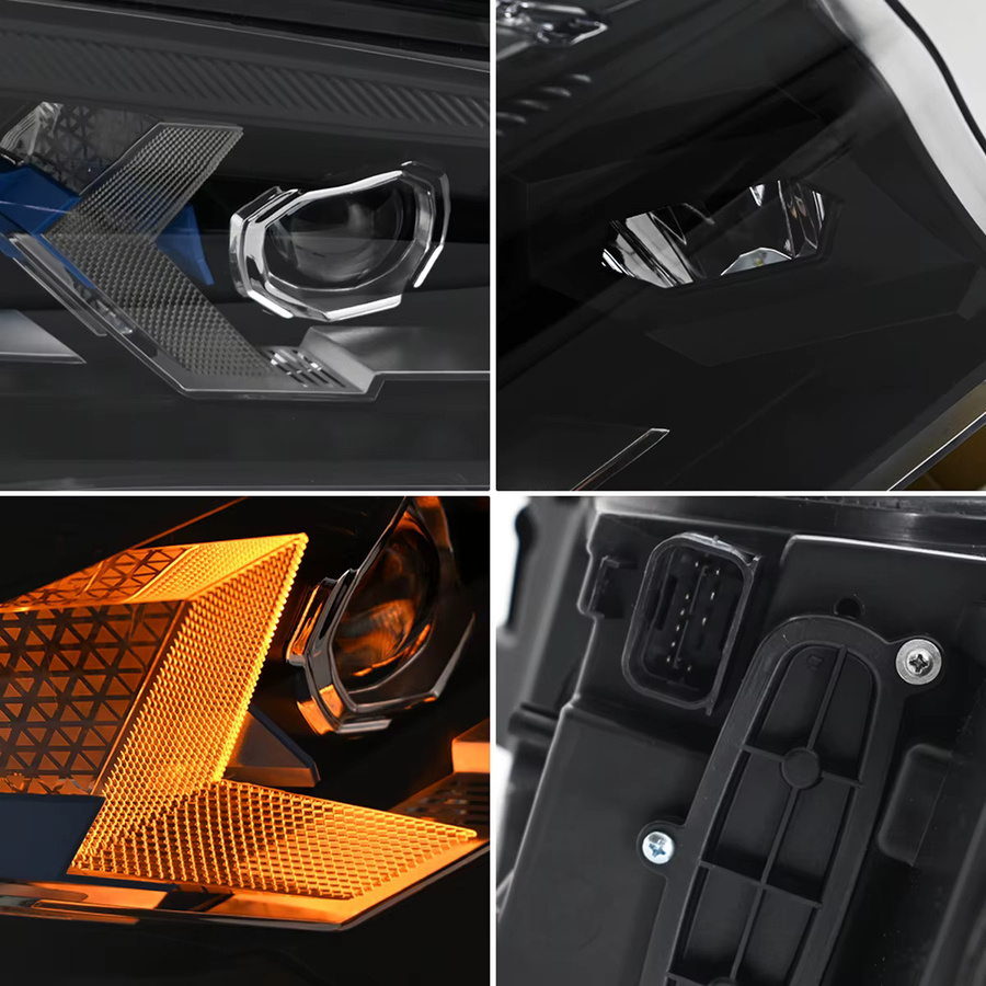 COOLCMP LED-DRL Projektorlinsen-Scheinwerfer-Baugruppe für BMW X5 F15 (2014-2018), Schwarz, passend für Xenon-Scheinwerfer - Bild 3
