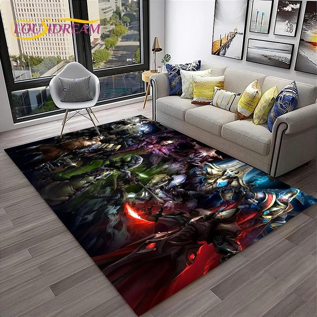 HGHT StarCraft Retro 3D Gamer Teppich, rutschfeste Bodenmatte aus Polyester für Wohnzimmer, Schlafzimmer oder Kinderzimmer, B/T: 40 x 60 cm, Mehrfarbig - Bild 1