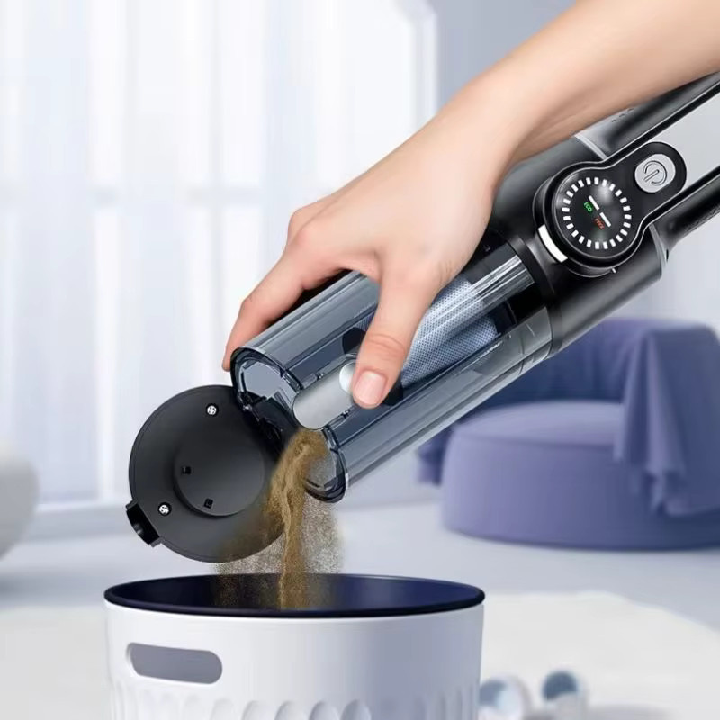 SUITU Kabelloser Handstaubsauger für das Auto mit Ein-Knopf-Staubentleerung und hoher Saugkraft in Schwarz und Grau - Bild 2