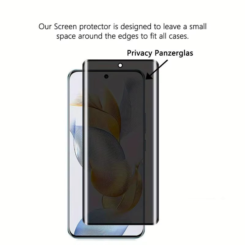 2 Stück Honor Privacy Displayschutzfolie aus gehärtetem Glas mit 9H Anti-Spy-Effekt für Honor Magic 8 7 6 5 Pro Air Lite Ultimate 8 Lite - Bild 4